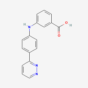 3-[[4-(3-Pyridazinyl)phenyl]amino]benzoic Acid