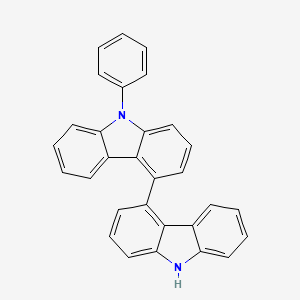 molecular formula C30H20N2 B13707880 4-(9H-carbazol-4-yl)-9-phenylcarbazole 