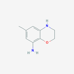 molecular formula C9H12N2O B13707882 8-Amino-6-methyl-3,4-dihydro-2H-benzo[b][1,4]oxazine 