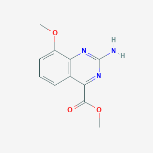 molecular formula C11H11N3O3 B13707891 Methyl 2-Amino-8-methoxyquinazoline-4-carboxylate 