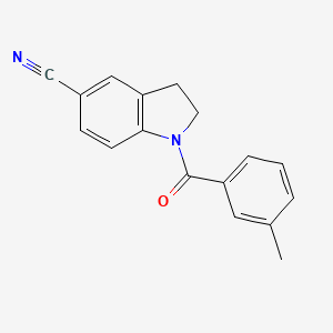 1-(3-Methylbenzoyl)indoline-5-carbonitrile