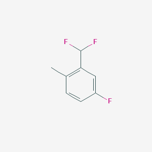 molecular formula C8H7F3 B13707895 2-(Difluoromethyl)-4-fluorotoluene 