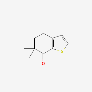 molecular formula C10H12OS B13707904 6,6-Dimethyl-5,6-dihydrobenzothiophen-7(4H)-one 