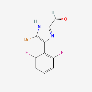 5-Bromo-4-(2,6-difluorophenyl)imidazole-2-carbaldehyde