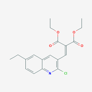 2-Chloro-6-ethyl-3-(2,2-diethoxycarbonyl)vinylquinoline