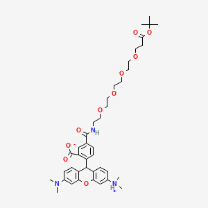 molecular formula C40H53N3O10 B13707992 TAMRA-PEG4-t-butyl ester 