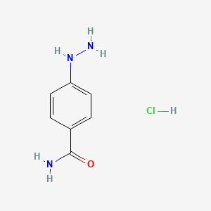 molecular formula C7H10ClN3O B1370804 4-Hydrazinylbenzamide hydrochloride CAS No. 40566-97-0