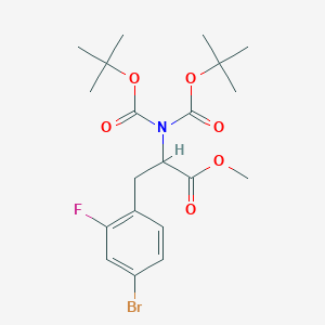 Methyl 2-[Bis(Boc)amino]-3-(4-bromo-2-fluorophenyl)propanoate