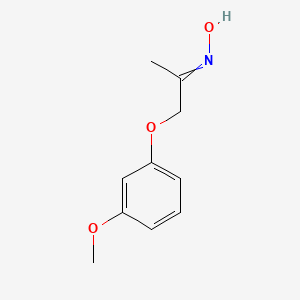 molecular formula C10H13NO3 B13708049 1-(3-Methoxyphenoxy)-2-propanone Oxime 