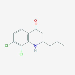 molecular formula C12H11Cl2NO B13708086 7,8-Dichloro-2-propyl-4-quinolinol CAS No. 1070880-10-2