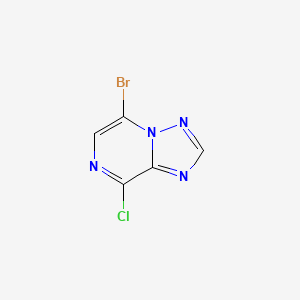 molecular formula C5H2BrClN4 B13708106 5-Bromo-8-chloro-[1,2,4]triazolo[1,5-a]pyrazine 