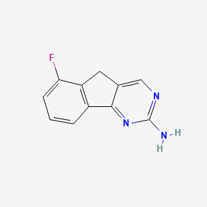 6-Fluoro-5H-indeno[1,2-d]pyrimidin-2-amine