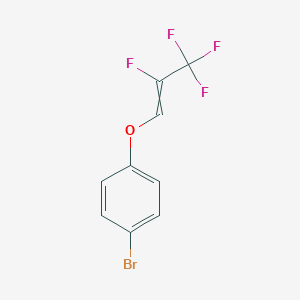 molecular formula C9H5BrF4O B13708113 1-Bromo-4-(2,3,3,3-tetrafluoroprop-1-enoxy)benzene 