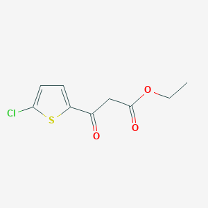 molecular formula C9H9ClO3S B1370812 乙酸乙酯 3-(5-氯噻吩-2-基)-3-氧代丙酸 CAS No. 188937-11-3