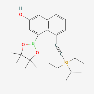 4-(4,4,5,5-Tetramethyl-1,3,2-dioxaborolan-2-yl)-5-[2-tri(propan-2-yl)silylethynyl]naphthalen-2-ol