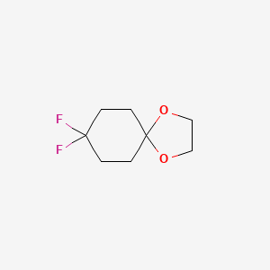 molecular formula C8H12F2O2 B1370815 8,8-二氟-1,4-二氧杂螺[4.5]癸烷 CAS No. 176251-49-3