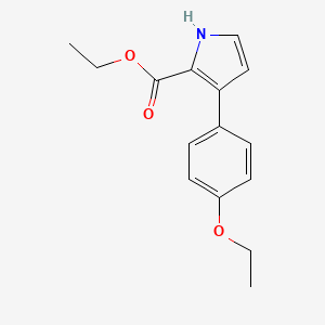 molecular formula C15H17NO3 B13708155 Ethyl 3-(4-Ethoxyphenyl)-1H-pyrrole-2-carboxylate 