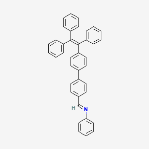 molecular formula C39H29N B13708182 N-phenyl-1-[4-[4-(1,2,2-triphenylethenyl)phenyl]phenyl]methanimine 