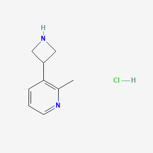 molecular formula C9H13ClN2 B13708199 3-(Azetidin-3-yl)-2-methyl-pyridine diHCl 