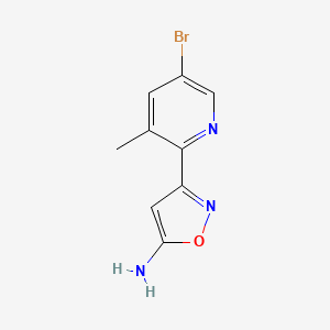 5-Amino-3-(5-bromo-3-methyl-2-pyridyl)isoxazole