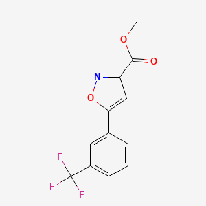 Methyl 5-(3-(trifluoromethyl)phenyl)isoxazole-3-carboxylate