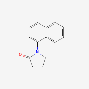 molecular formula C14H13NO B13708243 1-(Naphthalen-1-yl)pyrrolidin-2-one CAS No. 5137-33-7