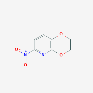 molecular formula C7H6N2O4 B13708259 6-Nitro-2,3-dihydro-[1,4]dioxino[2,3-b]pyridine CAS No. 129421-35-8