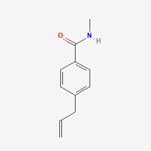 molecular formula C11H13NO B13708289 4-Allyl-N-methylbenzamide 