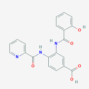 3-(2-Hydroxybenzamido)-4-(picolinamido)benzoic Acid