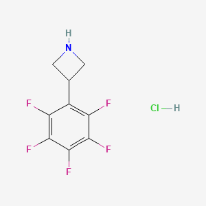 molecular formula C9H7ClF5N B13708297 3-(Perfluorophenyl)azetidine Hydrochloride 