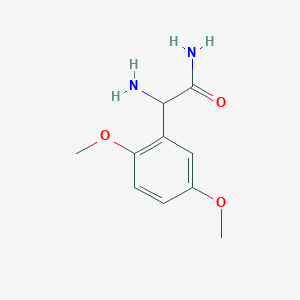 molecular formula C10H14N2O3 B13708347 2-Amino-2-(2,5-dimethoxyphenyl)acetamide 