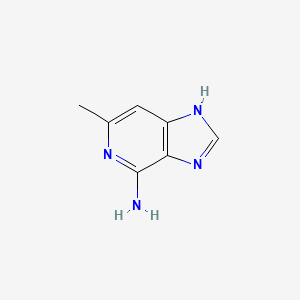 molecular formula C7H8N4 B13708356 6-methyl-1H-imidazo[4,5-c]pyridin-4-amine 