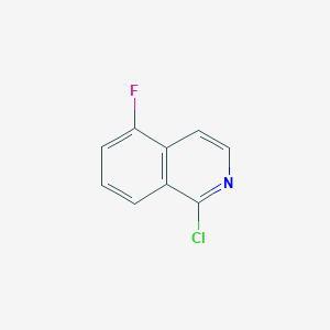 molecular formula C9H5ClFN B1370837 1-氯-5-氟异喹啉 CAS No. 435278-02-7
