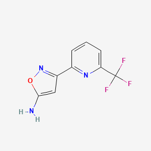 3-(6-(Trifluoromethyl)pyridin-2-yl)isoxazol-5-amine