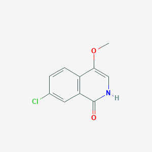 molecular formula C10H8ClNO2 B1370839 7-氯-4-甲氧基异喹啉-1(2H)-酮 CAS No. 630423-35-7