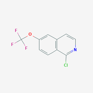 molecular formula C10H5ClF3NO B1370840 1-氯-6-(三氟甲氧基)异喹啉 CAS No. 630423-44-8