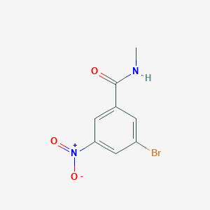 molecular formula C8H7BrN2O3 B1370843 3-Bromo-N-methyl-5-nitrobenzamide CAS No. 90050-52-5