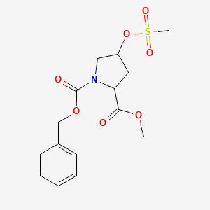 Methyl (2S,4R)-1-Cbz-4-[(methylsulfonyl)oxy]pyrrolidine-2-carboxylate