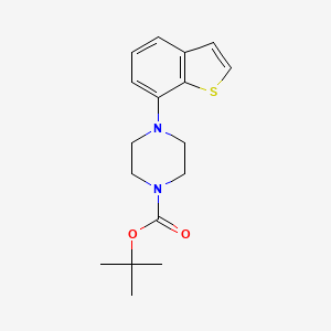 molecular formula C17H22N2O2S B13708457 4-Boc-1-(7-benzothienyl)piperazine 