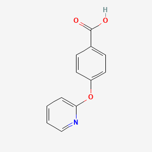 molecular formula C12H9NO3 B1370847 4-(吡啶-2-氧基)苯甲酸 CAS No. 51363-00-9