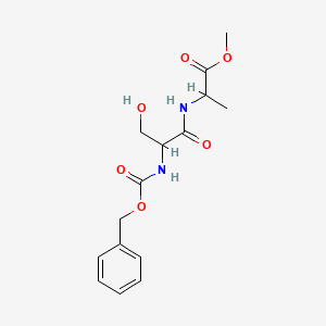 molecular formula C15H20N2O6 B13708492 Methyl (R)-2-[(S)-2-(Cbz-amino)-3-hydroxypropanamido]propanoate 