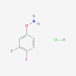 molecular formula C6H6ClF2NO B13708528 O-(3,4-Difluorophenyl)hydroxylamine Hydrochloride 