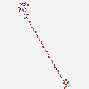 molecular formula C43H64N4O21 B13708533 Mal-NO2-Ph-PEG12-NHS 