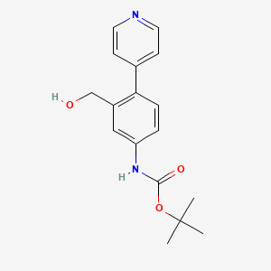 [5-(Boc-amino)-2-(4-pyridyl)phenyl]methanol