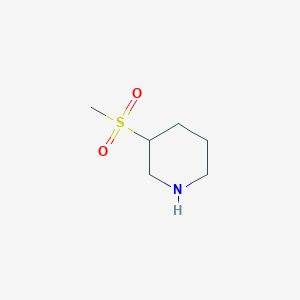 molecular formula C6H13NO2S B1370857 3-(甲磺酰基)哌啶 CAS No. 290328-56-2