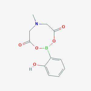 molecular formula C11H12BNO5 B13708573 2-(2-Hydroxyphenyl)-6-methyl-1,3,6,2-dioxazaborocane-4,8-dione 