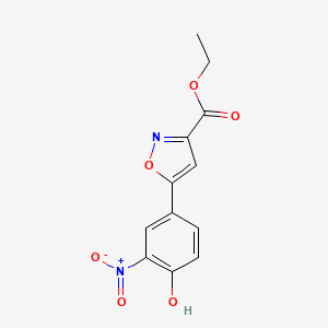 Ethyl 5-(4-Hydroxy-3-nitrophenyl)isoxazole-3-carboxylate