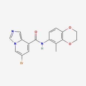 6-Bromo-N-(5-methyl-2,3-dihydrobenzo[b][1,4]dioxin-6-yl)imidazo[1,5-a]pyridine-8-carboxamide