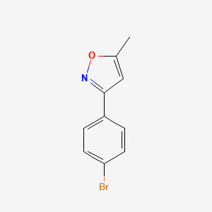 molecular formula C10H8BrNO B1370859 3-(4-Bromophenyl)-5-methyl-1,2-oxazole CAS No. 21262-87-3