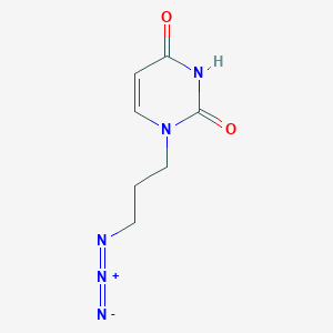 molecular formula C7H9N5O2 B13708593 1-(3-Azidopropyl)pyrimidine-2,4(1H,3H)-dione 